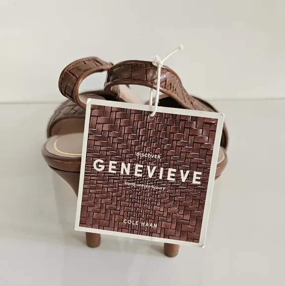 Cole Haan Women's Brown Slingback Heels Vandam Genevieve Size 11 NWB