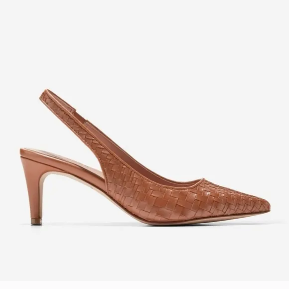 Cole Haan Women's Brown Slingback Heels Vandam Genevieve Size 11 NWB
