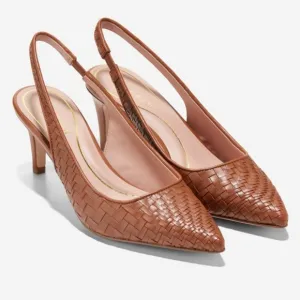 Cole Haan Women's Brown Slingback Heels Vandam Genevieve Size 11 NWB