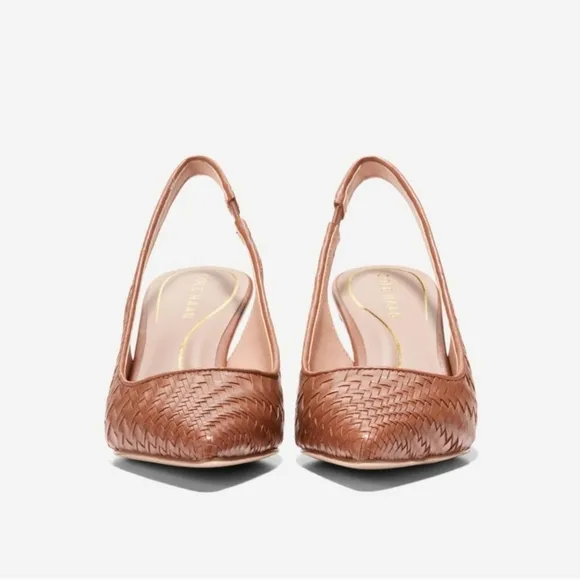 Cole Haan Women's Brown Slingback Heels Vandam Genevieve Size 11 NWB