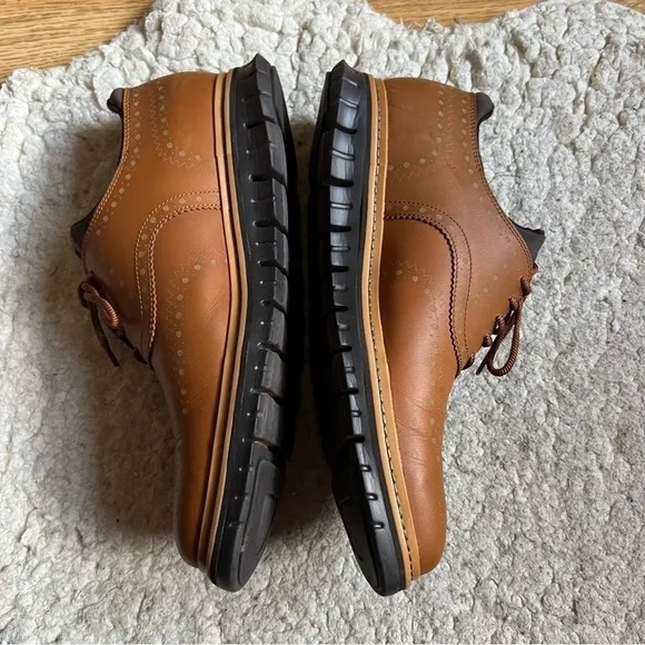 COLE HAAN Zerøgrand Waterproof Wing Ox Wp In British Tan-java Lace Up Sneakers
