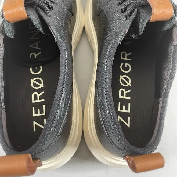 Cole Haan ZeroGrand WFA Plaintoe Men’s 9 M Black Leather Casual Dress Shoes NEW