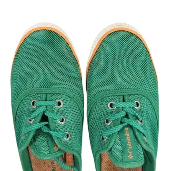 Columbia Shoes Womens 8.5 Sneakers Casual Vulc N Vent Green Mesh Trainer Lace Up