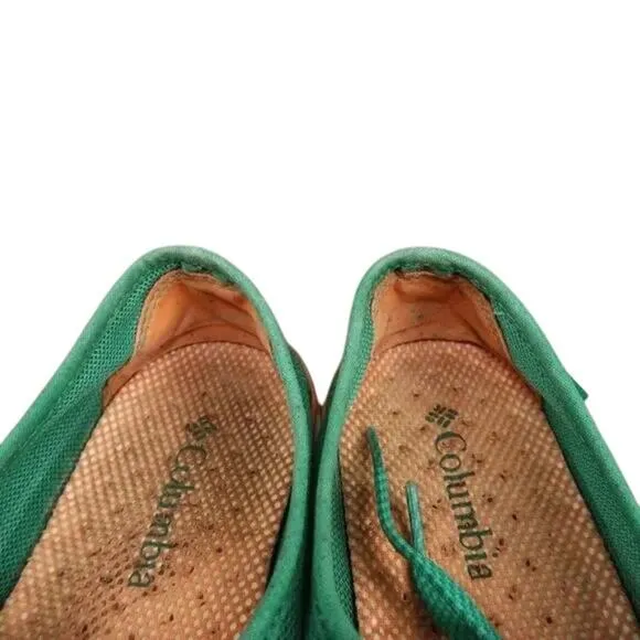 Columbia Shoes Womens 8.5 Sneakers Casual Vulc N Vent Green Mesh Trainer Lace Up