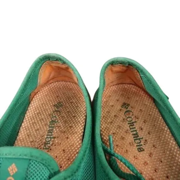 Columbia Shoes Womens 8.5 Sneakers Casual Vulc N Vent Green Mesh Trainer Lace Up