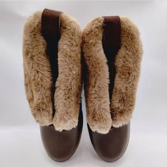 Columbia Sportswear Techlite Brown Suede Leather Waterproof Boots Womens Size 11