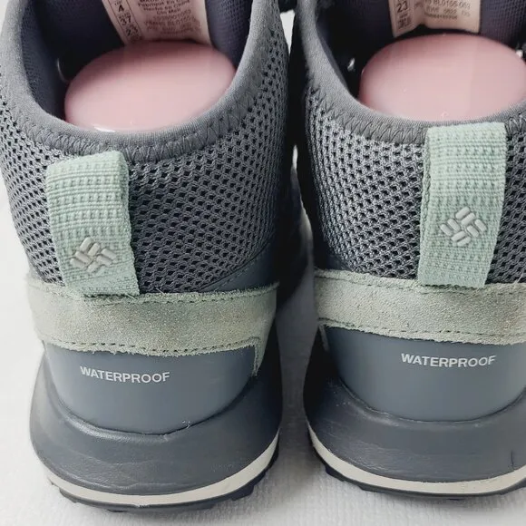 Columbia Women's Grey Trailstorm Mid BL0155-053 Waterproof Trekking Shoes Size 6