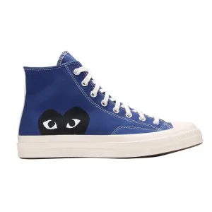 Comme des Garçons PLAY Blue Converse Half Heart Chuck 70 Sneakers