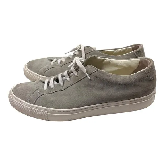 COMMON PROJECTS grey Achilles Suede Sneakers 2251 Men's EU size 44 US Size 11