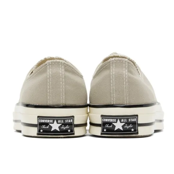 Converse 70 Low Recycled Canvas Papyrus/Black/Egret Sneakers 172680C Sz 13M/15W