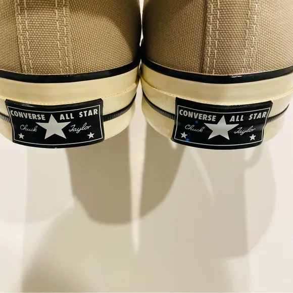 Converse 70 Low Recycled Canvas Papyrus/Black/Egret Sneakers 172680C Sz 13M/15W