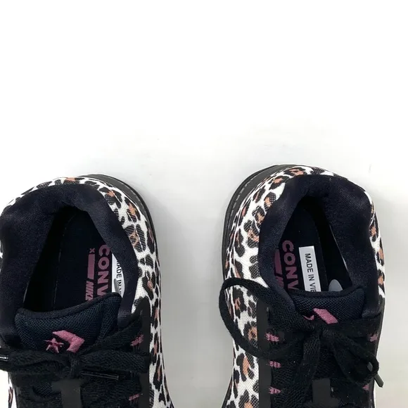 Converse All Star BB EVO Leopard Print Mid Canvas Women's Sneakers Size 172180C