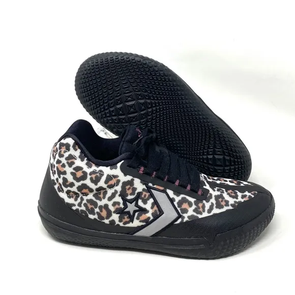 Converse All Star BB EVO Leopard Print Mid Canvas Women's Sneakers Size 172180C