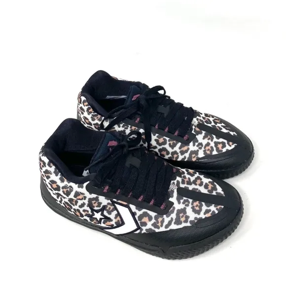 Converse All Star BB EVO Leopard Print Mid Canvas Women's Sneakers Size 172180C