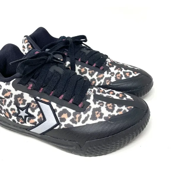 Converse All Star BB EVO Leopard Print Mid Canvas Women's Sneakers Size 172180C