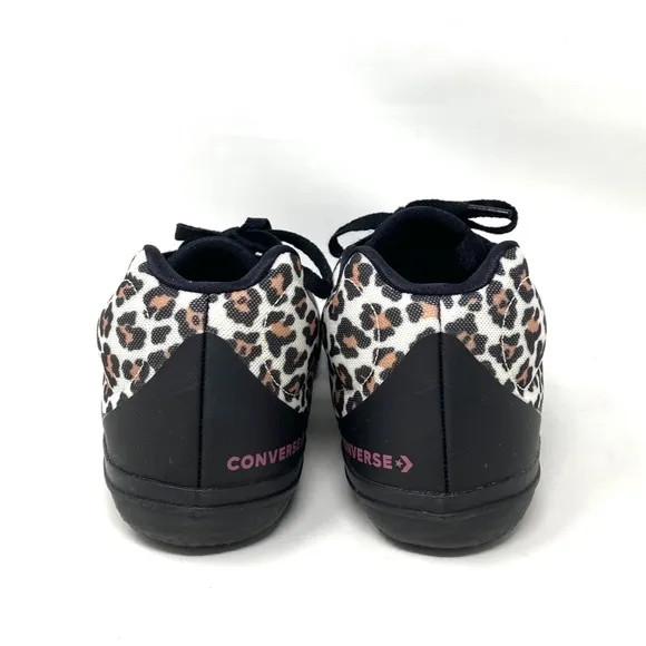 Converse All Star BB EVO Leopard Print Mid Canvas Women's Sneakers Size 172180C