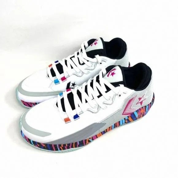 Converse All Star BB Jet Mid Top White Silver Men’s 172664C Size Sneakers Canvas