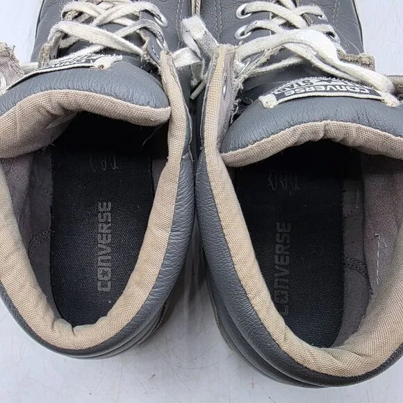 Converse All Star Chuck Taylor Street Mid Mens Size 12 Gray Shoes Leather Casual