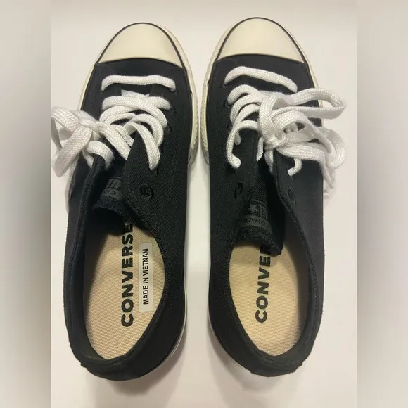 Converse All Star Shoes Chuck Taylor Low Top Unisex Casual Canvas Sneakers Black