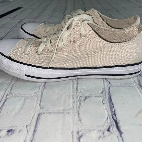 Converse All Star Sneakers  Men’s Size 6.5 Women’s Size 8.5 Renew Canvas Beige