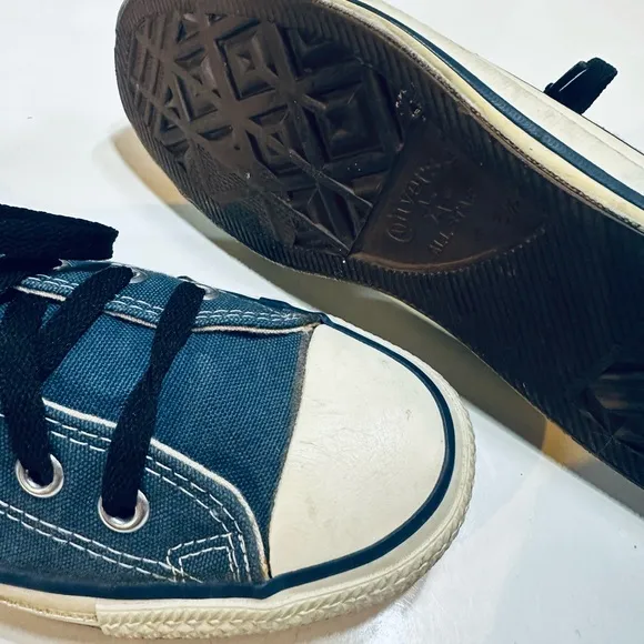 Converse All Star Vintage MADE IN USA Classic Lo Top Blue Canvas Sneakers