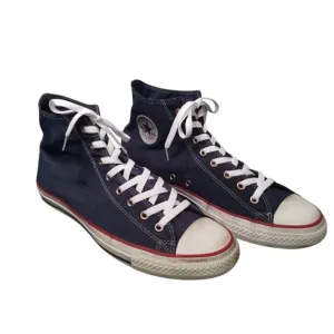 CONVERSE ALL STARS Blue w Red Stripe Chuck Taylor Hightops Mens Redline 13