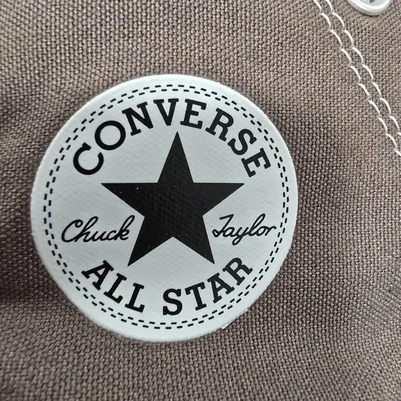 Converse All Stars Canvas Chunks Trainer  Gray High-Top Sneakers Womens Size 9.5