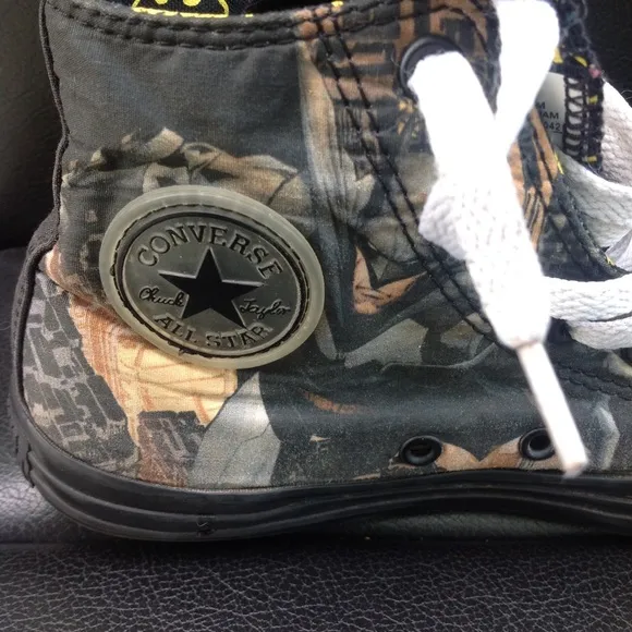 Converse batman canvas roll top sneakers size 3