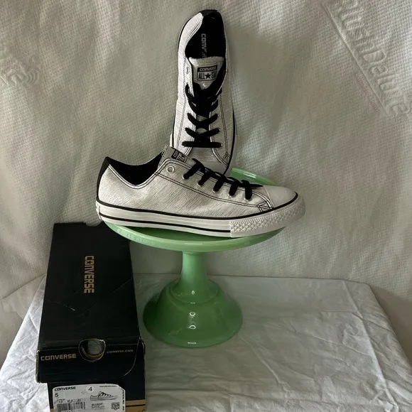 Converse Black and Silver Sneakers