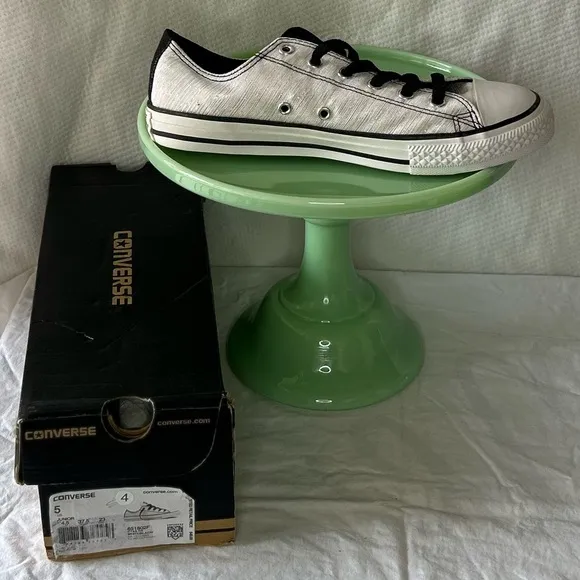 Converse Black and Silver Sneakers