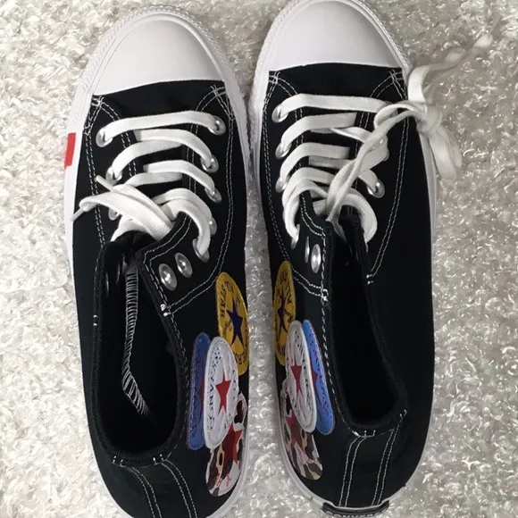 Converse Black and White High-Top Canvas Sneakers new in the box