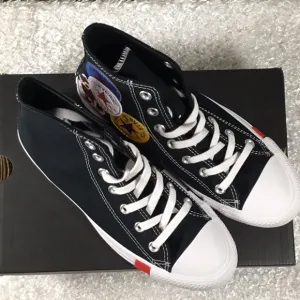 Converse Black and White High-Top Canvas Sneakers new in the box