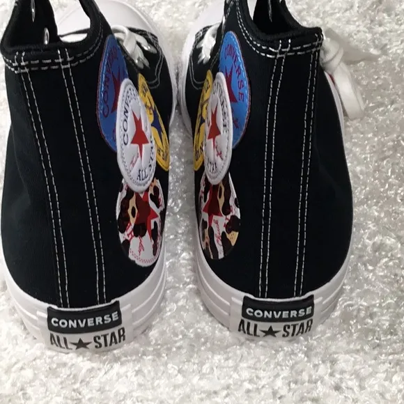 Converse Black and White High-Top Canvas Sneakers new in the box