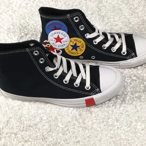 Converse Black and White High-Top Canvas Sneakers new in the box