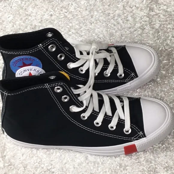 Converse Black and White High-Top Canvas Sneakers new in the box