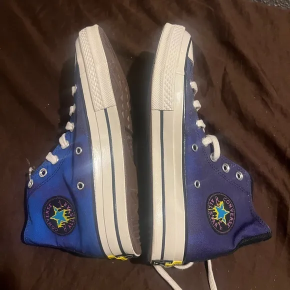 Converse Blue High-Top Sneakers with White Accents Chuck 70 High