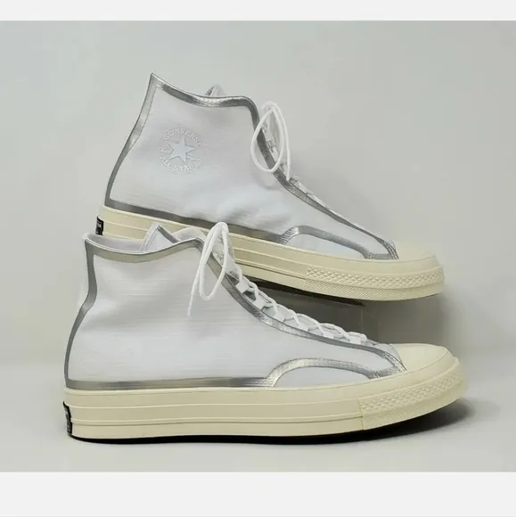 Converse Chuck 70 High Men Sz 12 170767C Metallic Tape Seam Canvas Sneakers New