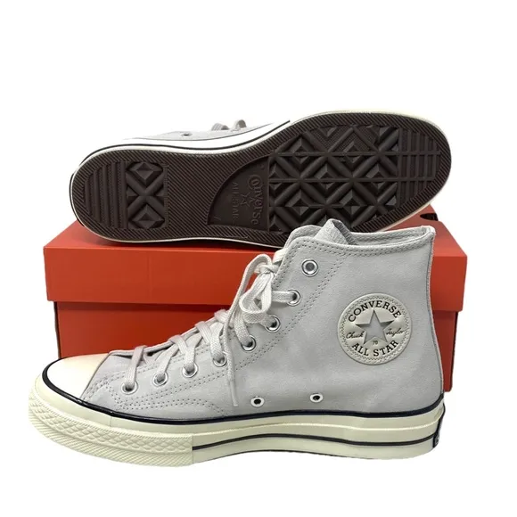 Converse Chuck 70 High Top Suede Shoes Women's Size Pale Putty Casual A01459C