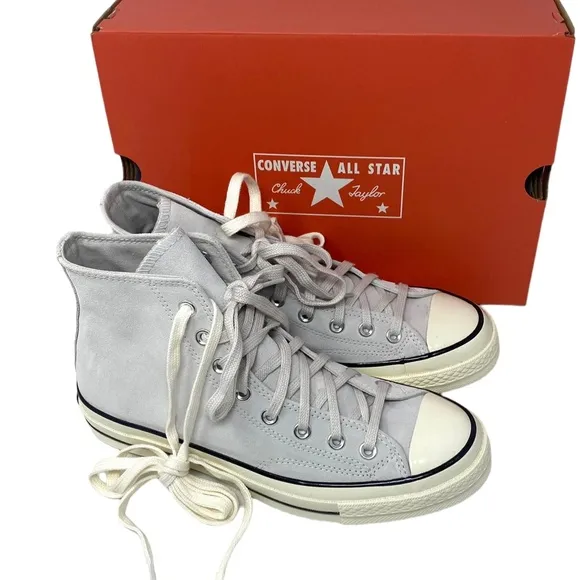 Converse Chuck 70 High Top Suede Shoes Women's Size Pale Putty Casual A01459C