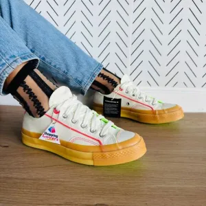 ⭐Converse Chuck 70 Retro Hoops Women's Shoes Sz 7.5 Sneakers Beige Neon  A10929C