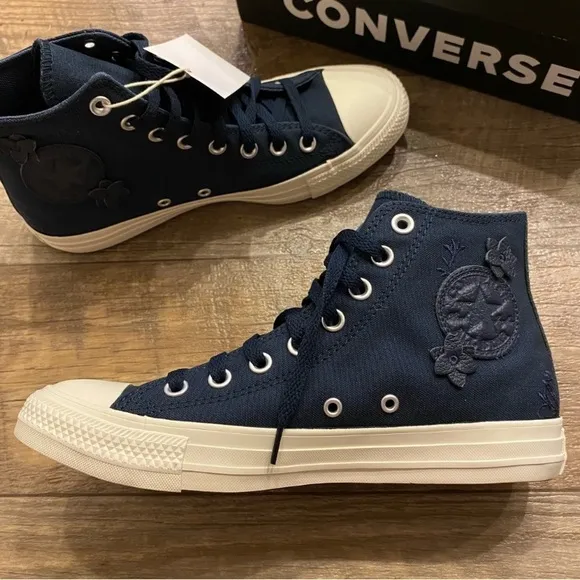 Converse Chuck Taylor All Star Into the Void Egret Navy Floral High Top Sneakers