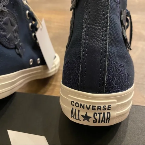 Converse Chuck Taylor All Star Into the Void Egret Navy Floral High Top Sneakers
