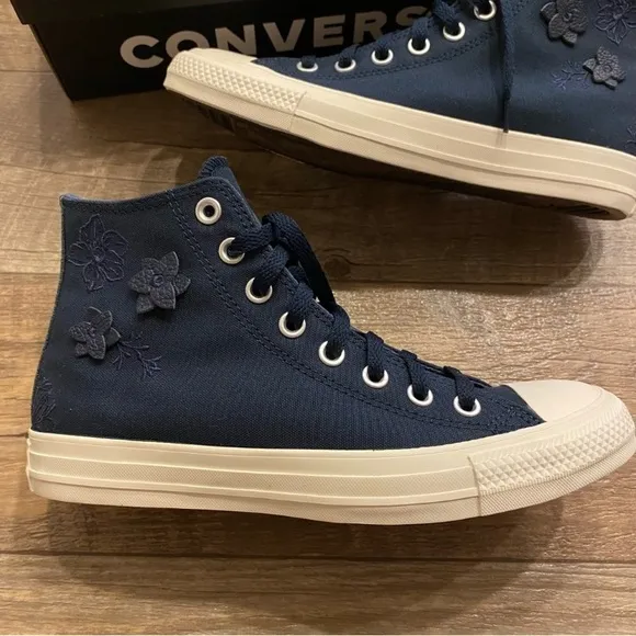 Converse Chuck Taylor All Star Into the Void Egret Navy Floral High Top Sneakers