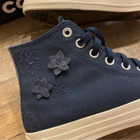 Converse Chuck Taylor All Star Into the Void Egret Navy Floral High Top Sneakers