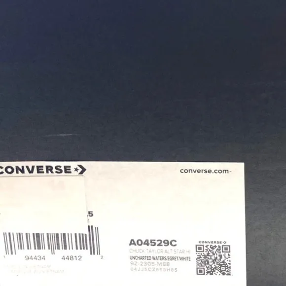 Converse Chuck Taylor High Canvas Navy White Sneakers Skate Men's Custom A04529C
