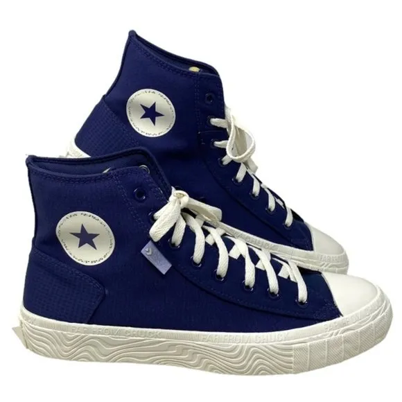 Converse Chuck Taylor High Canvas Navy White Sneakers Skate Men's Custom A04529C