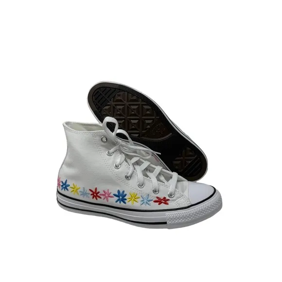 Converse Chuck Taylor High Top Sneakers Skate White Canvas Women's Kids A06311F