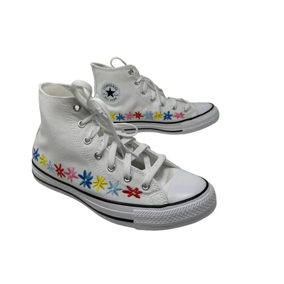 Converse Chuck Taylor High Top Sneakers Skate White Canvas Women's Kids A06311F