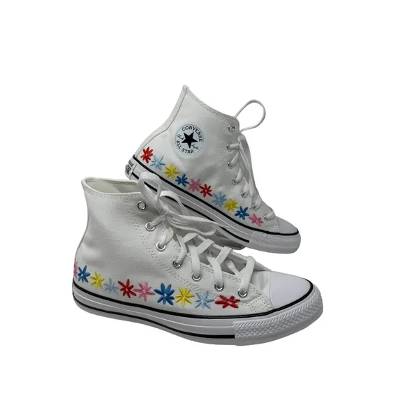 Converse Chuck Taylor High Top Sneakers Skate White Canvas Women's Kids A06311F