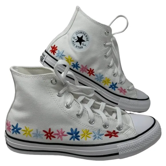 Converse Chuck Taylor High Top Sneakers Skate White Canvas Women's Kids A06311F